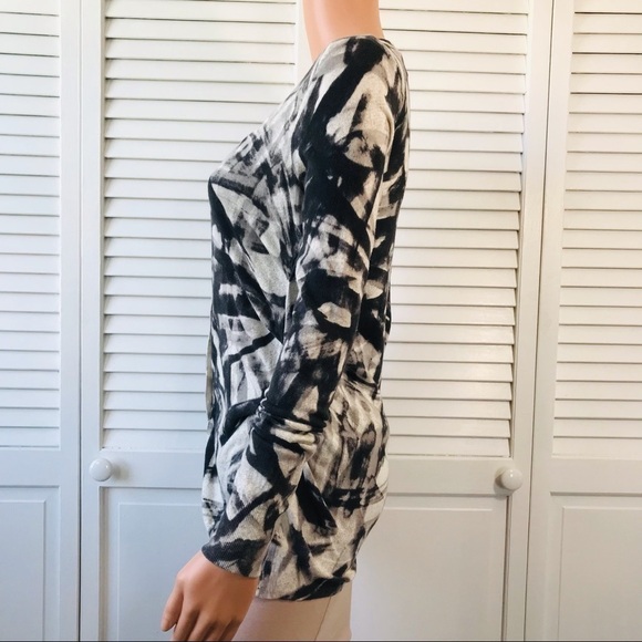 SIMPLY VERA VERAWANG Black Gray Cotton Cardigan Sweater Size XS - Picture 3 of 7
